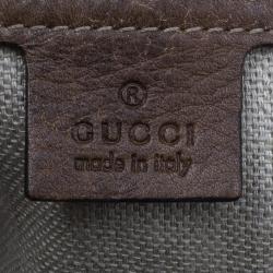 Pre Owned حقيبة غوتشي جلد جوكيسيما بني كبيرة جاكي 