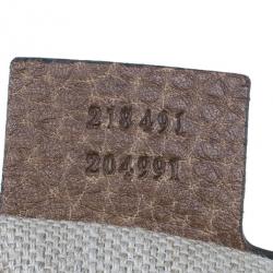 Pre Owned حقيبة غوتشي جلد جوكيسيما بني كبيرة جاكي 