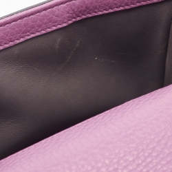 Pre Owned Gucci Magenta Leather Miss Bamboo Tassel Chain Bag