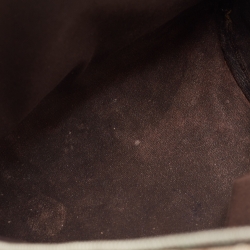 Pre Owned حقيبة ظهر غوتشي أورجينال GG بنية كانفاس مونوجرامي نقش غائر