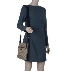 Pre Owned Gucci Beige Original GG Canvas Messenger Bag