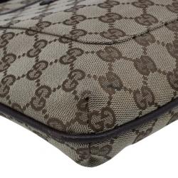 Pre Owned Gucci Beige Original GG Canvas Messenger Bag