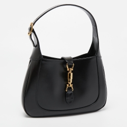 Gucci Black Leather Small Jackie 1961 Hobo