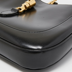 Gucci Black Leather Small Jackie 1961 Hobo