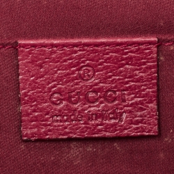 مملوكة مسبقًا حقيبة كلاتش غوتشي سلسلة هورسبيت مرصعة كانفاس GG سوداء