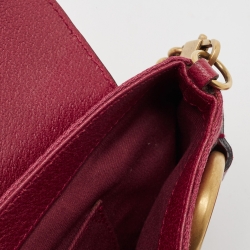 مملوكة مسبقًا حقيبة كلاتش غوتشي سلسلة هورسبيت مرصعة كانفاس GG سوداء