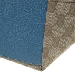 مملوكة مسبقًا حقيبة غوتشي كانفاس أزرق GG أوريجينال ويب