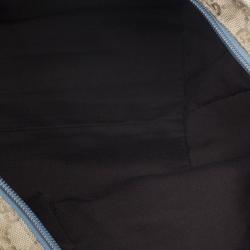 مملوكة مسبقًا حقيبة غوتشي كانفاس أزرق GG أوريجينال ويب