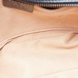 Pre Owned Gucci Black Matelasse Leather Small GG Marmont Shoulder Bag