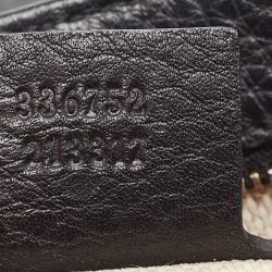 Gucci Black Pebbled Leather Soho Flap Shoulder Bag