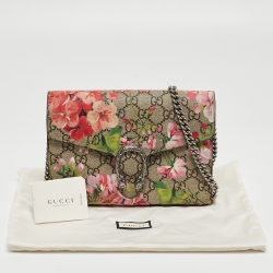 مملوكة مسبقًا محفظة غوتشي ديونيسوس جلد مزهر وكانفاس سوبريم جي جي متعددة الألوان بسلسة 