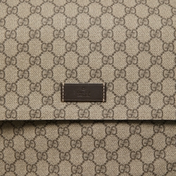 Pre Owned Gucci Beige/Brown GG Supreme Canvas Baby Changing Messenger Bag