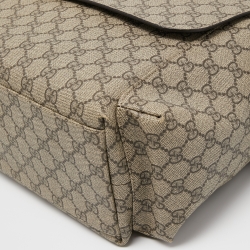 Pre Owned Gucci Beige/Brown GG Supreme Canvas Baby Changing Messenger Bag