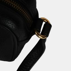 Pre Owned Gucci Black Grained Calf Leather Mini Soho Bag