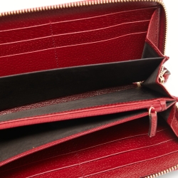 Gucci Multicolor GG Supreme Canvas Tian  Zip Around Wallet