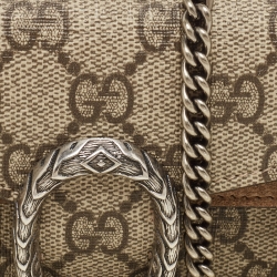 Pre Owned حقيبة كتف غوتشي طباعة زهور سوبر ميني ديونيسوس سوبريم GG متعددة الألوان/ بيج