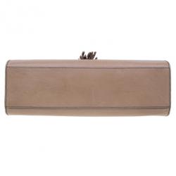 مملوكة مسبقًا Gucci Nude Leather Large Emily Chain Shoulder Bag