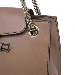 مملوكة مسبقًا Gucci Nude Leather Large Emily Chain Shoulder Bag