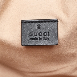 مملوكة مسبقًا حقيبة يد غوتشي راجا قطيفة جي جي بني كبيرة بسلسلة