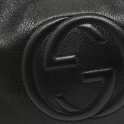 Gucci Black Leather Soho Disco Hobo