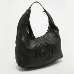 Gucci Black Leather Soho Disco Hobo