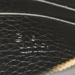 Gucci Black Leather Betty Wallet on Chain 