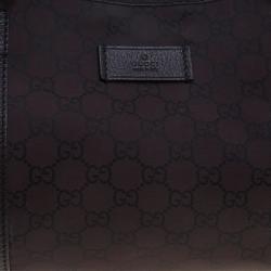 مملوكة مسبقًا Gucci Brown GG Nylon and Leather Tote