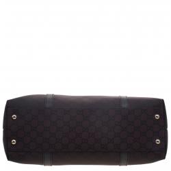 مملوكة مسبقًا Gucci Brown GG Nylon and Leather Tote