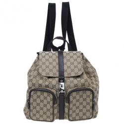 Gucci Brown Monogram Canvas Travel Backpack - Boca Pawn