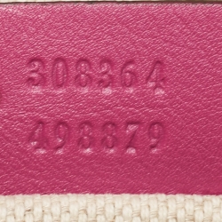 Pre Owned Gucci Fuchsia Patent Leather Small Soho Disco Crossbody Bag