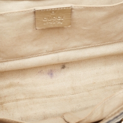 Gucci Metallic Beige Guccissima Leather Medium Emily Chain Shoulder Bag