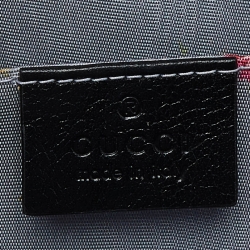 Pre Owned Gucci Green/Red Glazed Wicker Small Cestino Shoulder Bag