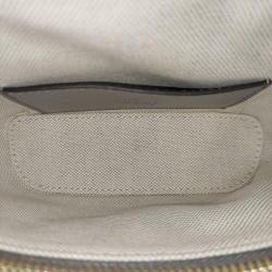 Gucci Gray Leather GG Mini Top Handle Bag