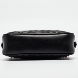 Pre Owned حقيبة كتف غوتشي جي جي مارمونت جلد ماتيلاسيه أحمر صغيرة