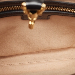 Pre Owned Gucci Black Glossy Leather Small Jackie 1961 Hobo
