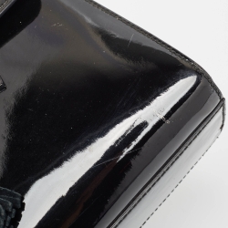 Pre Owned Gucci Black Patent Leather Medium Emily Chain Shoulder Bag