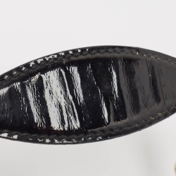 Pre Owned Gucci Black Patent Leather Medium Emily Chain Shoulder Bag