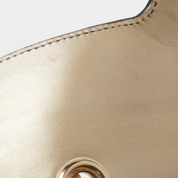 Pre Owned Gucci Light Gold Guccissima Leather Medium Emily Chain Shoulder Bag