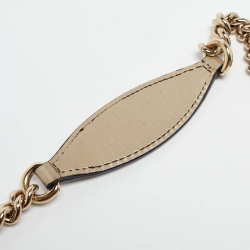 Pre Owned Gucci Light Gold Guccissima Leather Medium Emily Chain Shoulder Bag