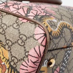 مملوكة مسبقًا Gucci Multicolor Animal Printed Coated Canvas and Leather Joy Boston Bag