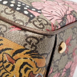 مملوكة مسبقًا Gucci Multicolor Animal Printed Coated Canvas and Leather Joy Boston Bag