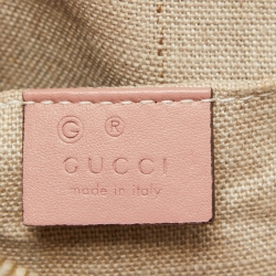 Pre Owned Gucci Light Pink Microguccissima Leather Small Dome Bag