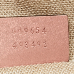 Pre Owned Gucci Light Pink Microguccissima Leather Small Dome Bag