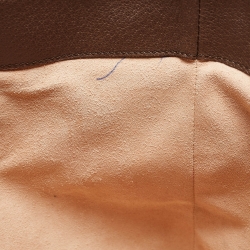 Pre Owned Gucci Brown/Beige GG Supreme Canvas and Leather Ophidia Tote