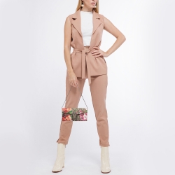 Pre Owned Gucci Multicolor GG Supreme Blooms Canvas Dionysus Wallet on Chain