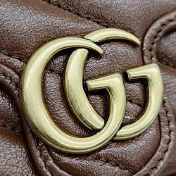 Pre Owned Gucci Brown Leather Super Mini Crossbody Bag
