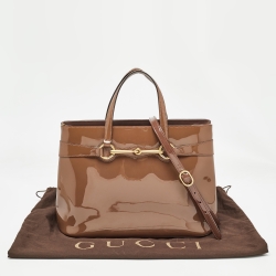 Pre Owned حقيبة يد غوتشي هورسبيت جلد سوداء