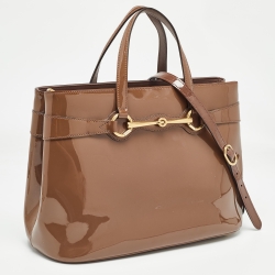 Pre Owned حقيبة يد غوتشي هورسبيت جلد سوداء