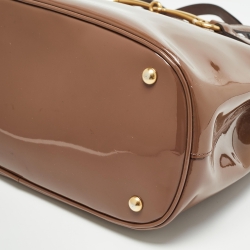 Pre Owned حقيبة يد غوتشي هورسبيت جلد سوداء