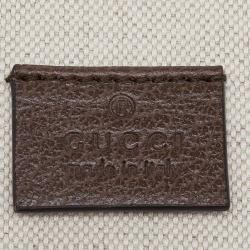 مملوكة مسبقًا Gucci Beige/Brown Canvas and Leather Web Shopper Tote